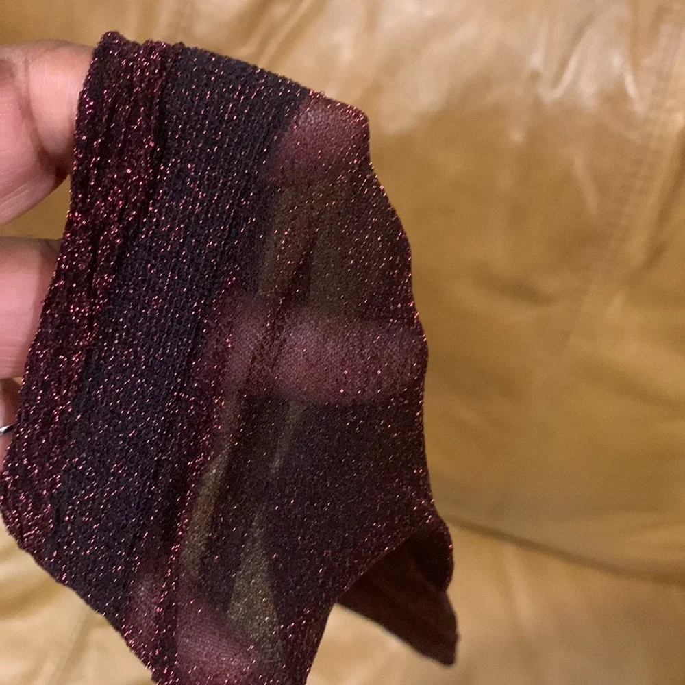 Red Glitter Stocking Socks
